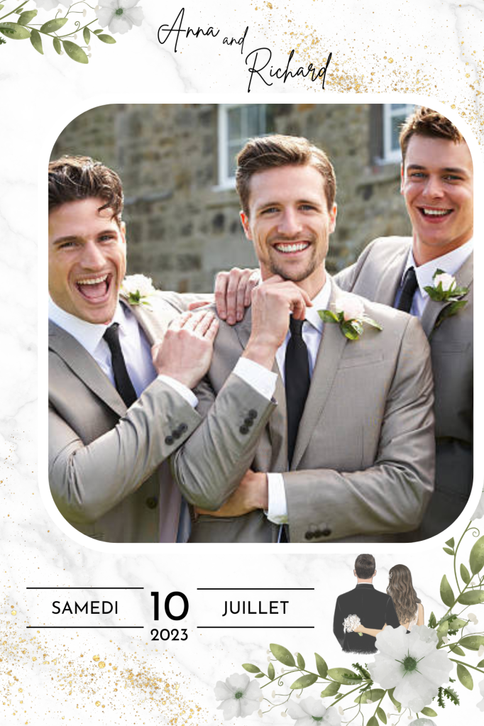Cadre photobooth mariage floral personnalisé PHOTOBOOTH44